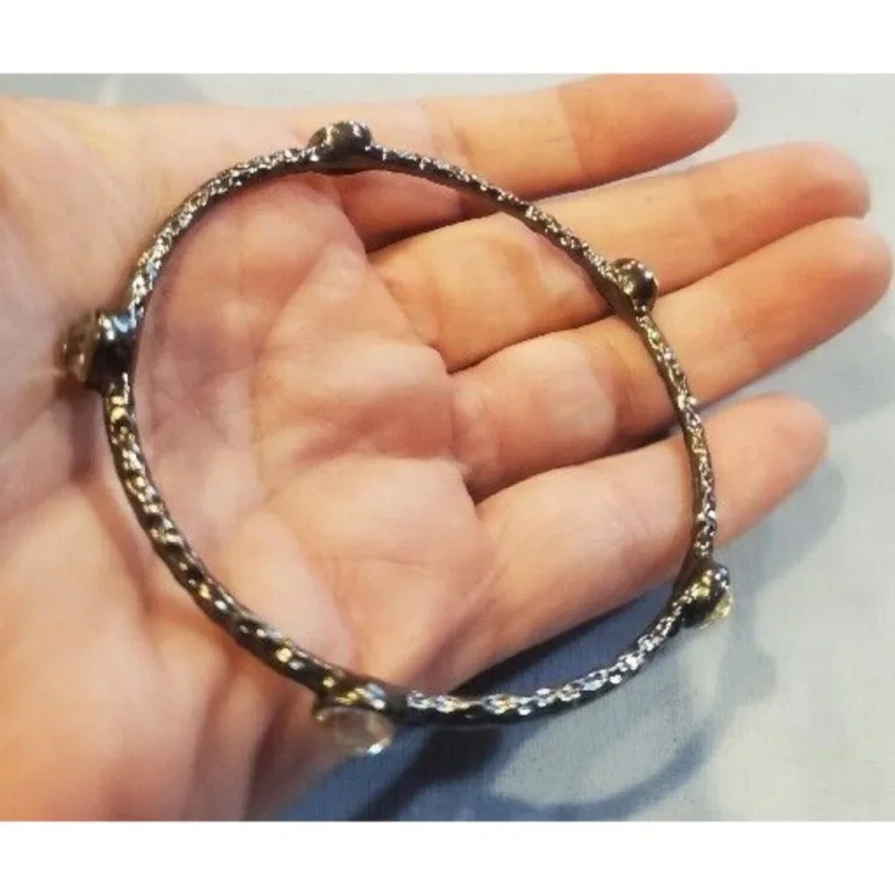 Beautiful Gunmetal Bangle 8